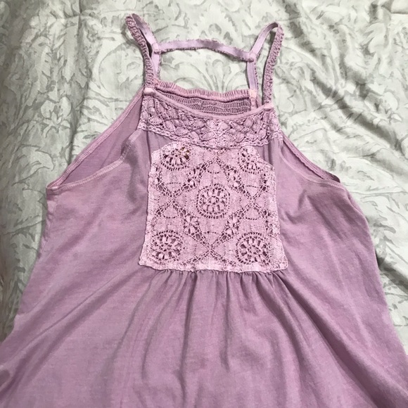 honolua Tops - Purple High Neck Tank Top Honolua Small